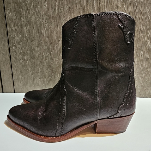 Free People New Frontier Western Boots Size 7.5 - Picture 3 of 7